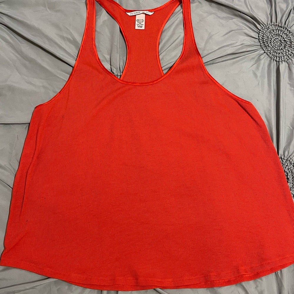 Victoria's Secret Orange Sleeveless Tank Top